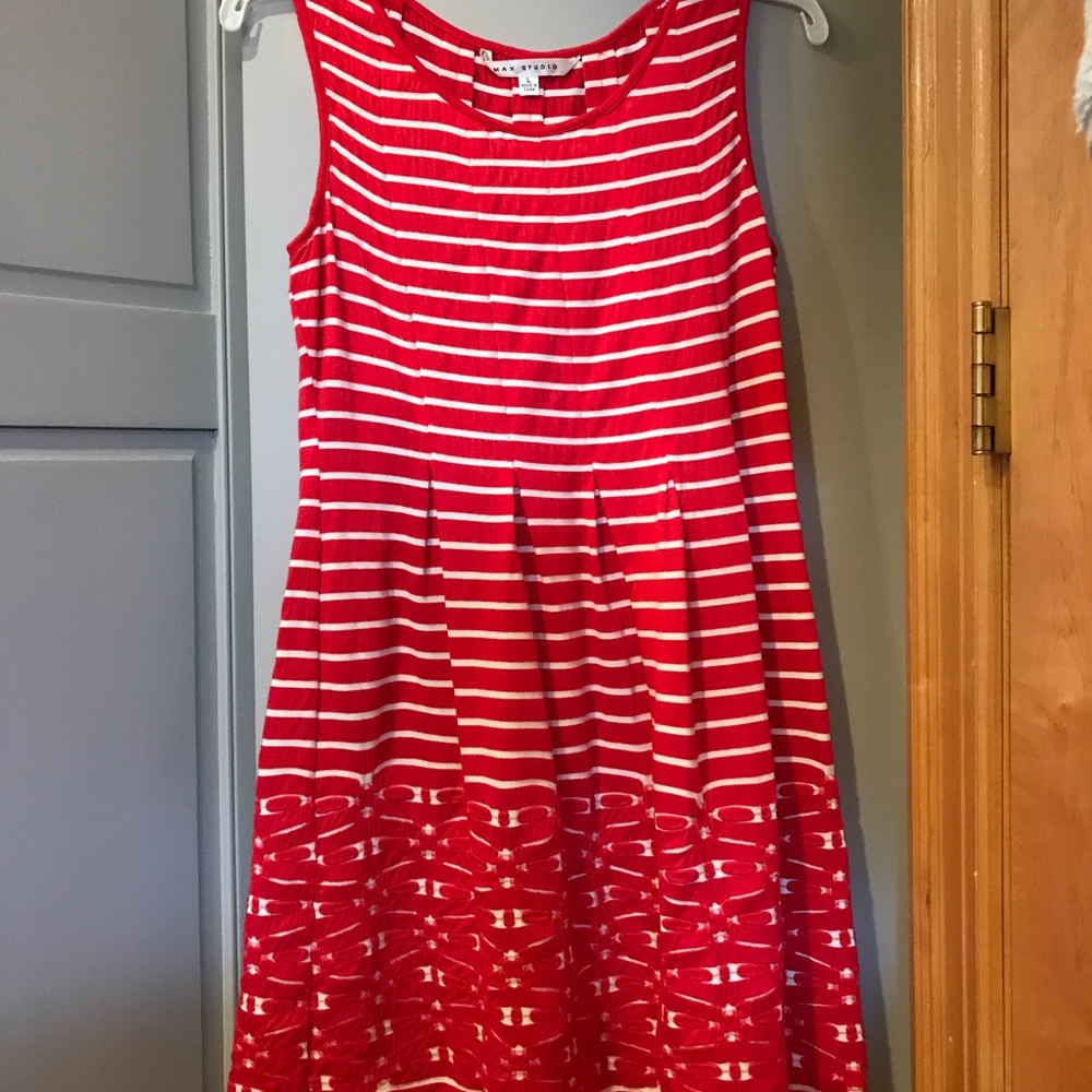 red striped summer dress